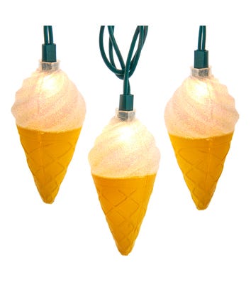 UL 10-Light Ice Cream Cone Light Set